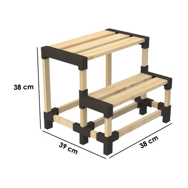 Inaltator din Lemn Compacte 2 Niveluri Usor de Montat si Practica