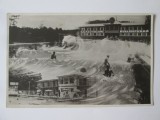 Băile Episcopia(Bihor):Baia cu valuri,carte postala foto necirculată 1933, Circulata, Necirculata, Fotografie, Printata, Baile Felix