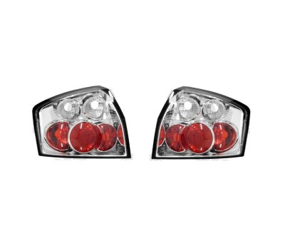 Set stopuri, lampa spate AUDI A4 (B6), 11.2000-11.2004 Sedan, partea stanga, transparent, silver; fara suport bec; TUNING, foto