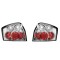 Set stopuri, lampa spate AUDI A4 (B6), 11.2000-11.2004 Sedan, partea stanga, transparent, silver; fara suport bec; TUNING,
