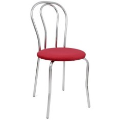 SCAUN TULIPAN - CADRU CROM - STOFA - DIVERSE CULORI - Stofa S05-gri