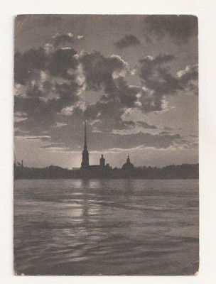 FA43-Carte Postala- RUSIA -Leningrad, Neva, Peter Pavel Castle, necirculata 1954 foto