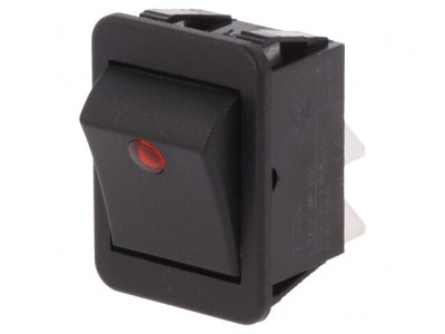 Comutator Balansoar ON-OFF Negru 16A 250V foto