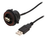Cablu USB BULGIN Buccaneer USB A 0,5m IP68