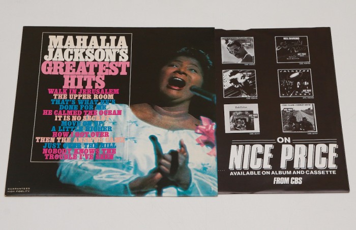 Mahalia Jackson &ndash; Mahalia Jackson&#039;s Greatest Hits - disc vinil vinyl LP NOU