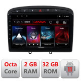 Navigatie dedicata Peugeot 308 D-038 Lenovo Octa Core cu Android Radio Bluetooth Internet GPS WIFI DSP 2+32 GB 4G KIT-038+EDT-E CarStore Technology, EDOTEC