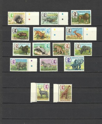 SWAZILAND 1969 FAUNA ANIMALE SALBATICE foto