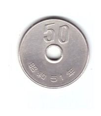 Moneda Japonia 50 yen 1976 (51), stare foarte buna, curata