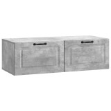 vidaXL Oglindă TV montată pe perete Gri Beton 98 x 41 x 30 cm 899378