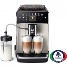 Espressor automat Saeco GranAroma SM6582/30, sistem de lapte Latte Duo, 16 bauturi, 15 bar, ecran TFT color, 6 profiluri utilizator, filtru AquaClean,