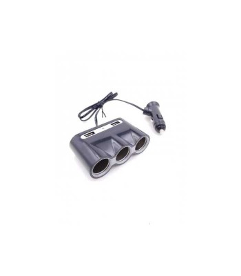 Multiplicator bricheta auto cu 3 iesiri si 2x USB 5V 3A Well foto