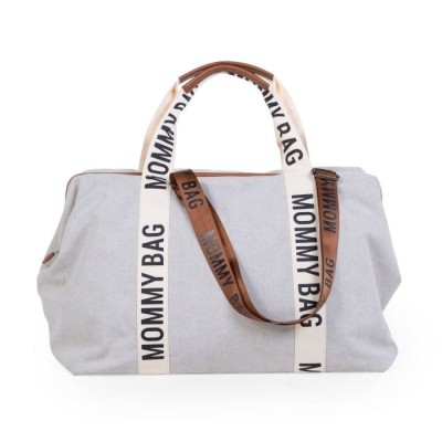 Geanta de infasat Childhome Mommy Bag Signature Alb foto