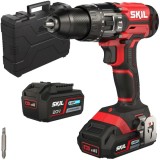 Skil 3020 HC - Masina de gaurit si insurubat cu percutie cu 2 acumulatori Li-Ion 20 V 2.5/4 Ah 55 Nm led iluminare valiza plastic