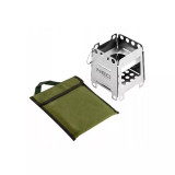 Cuptor pentru camping, cu husa, model Survival, inox, 11.5/12.8x16 cm, NEO