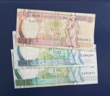 Malteze de 2, 5 și 10 lire set 3 banknote.