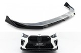 Spoiler Maxton Design potrivit pentru bara frontala a BMW X2 U10 cu pachet M dupa 2023, lac negru Performance AutoTuning