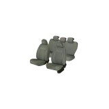 Set Huse Scaun Auto Autohelix Elegance GRI - Textil, Piele Ecologica, Compatibile Airbag