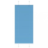 Jaluzea Plisată vidaXL Albastră 60x150cm, Montaj Fără Găurire, Poliester, Protecție Solară &amp; Intimitate