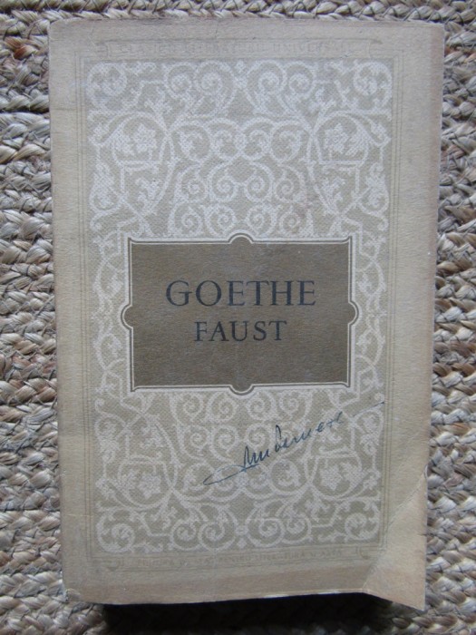 Goethe - Faust - Trad. Lucian Blaga