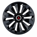 Set 4 capace roti Fox negru R15 Compatibil Cu Mitsubishi