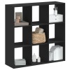 VidaXL Bibliotecă, negru, 102x32x102 cm, lemn prelucrat 852817