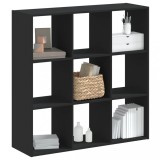 VidaXL Bibliotecă, negru, 102x32x102 cm, lemn prelucrat 852817