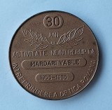 Intreprinderea Optica Romana -30 ani activitate neintrerupta 1955-1985 medalie