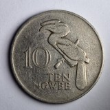 Monedă 10 Ngwee 1972 - Zambia