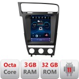 Navigatie Tesla VW Golf 7 cu GPS, 4G, CarPlay si Android Auto, 3GB+32GB