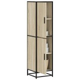 Cumpara ieftin Dulapuru Stejar Sonoma 35,5x35x139 cm lemn și metal prelucrat