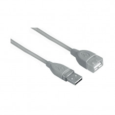 Cablu extensie 45040 Hama, USB 2.0, 3 m, Gri foto