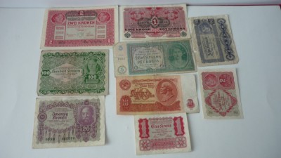BANCNOTE STRAINE LOT 9 BUC. foto