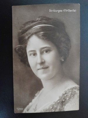 Carte postala Maria Giurgea, inceput de secol XX foto