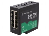 Switch Ethernet Neadministrabil 8 Porturi RJ45 5-30VDC