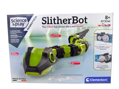 Robot sarpe SlitherBot Science and Play Clementoni cu miscare articulata STEM 8+ foto