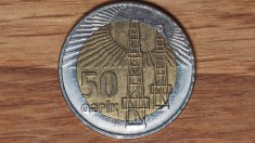 Azerbaidjan / Azerbaijan - moneda de colectie - 50 qepiq / qapik 2006 - bimetal foto
