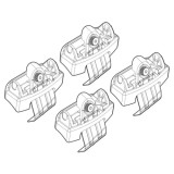 Kit montaj bare plafon C194 pentru Audi A6 2011-2018, Alumia Quadra/Silenzio