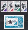 Germania RDG 1988 - Jocurile Olimpice de iarnă - Calgary 1988, Serie + Colita, MNH, Nestampilat