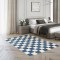 Covor Belgian, Makati 23515, Alb/Albastru, Diverse Dimensiuni - 164x230