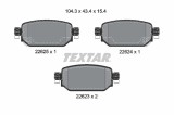 TEXTAR 2262301 Q+ set placute frana,frana disc