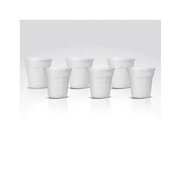 Set 6 pahare espresso Bialetti Alb