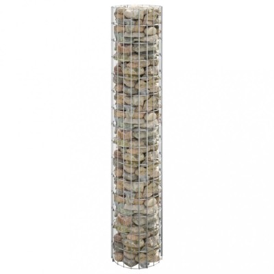 vidaXL Strat &amp;icirc;nălțat gabion, &amp;Oslash;30x150 cm, oțel galvanizat, circular foto
