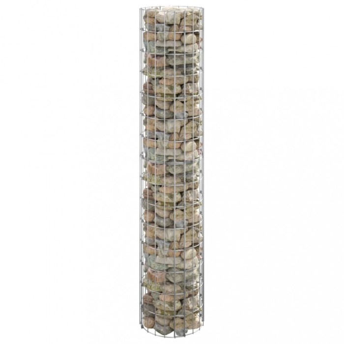 vidaXL Strat &icirc;nălțat gabion, &Oslash;30x150 cm, oțel galvanizat, circular