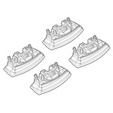 Kit montaj bare plafon C165 pentru Kia Cee'd 5p, Alumia Quadra/Silenzio