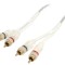 Cablu RCA Dual Alb 5m