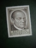 HOPCT TIMBRE MNH 783 PATRONUL VIENEI -SF KLEMENT HOFBAUER 1970 -1 VAL AUSTRIA, Nestampilat