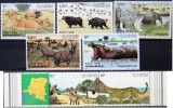 Zaire 1982 - Fauna, animale din Parcul National Virunga, serie neuzata