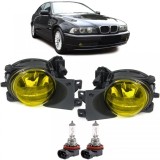 Faruri de ceata din sticla clara H8 galbene, pereche, potrivite pentru BMW Seria 5 E39 00-04 facelift Performance AutoTuning