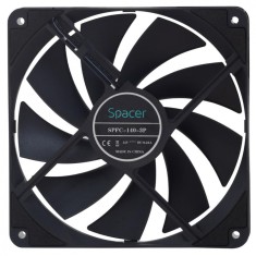Ventilator Spacer 140mm, 1400RPM, negru foto