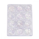 Set 12 paiete decorative pentru unghii, fagura, mix